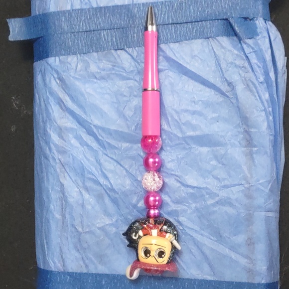 HOMEMADE DISNEY DOORABLE CAPTAIN HOOK TOPPER BEADED PEN REMOVABLE TOPPER - Picture 3 of 7